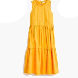 JCREW 🟨 Tiered Cotton Dress NWT